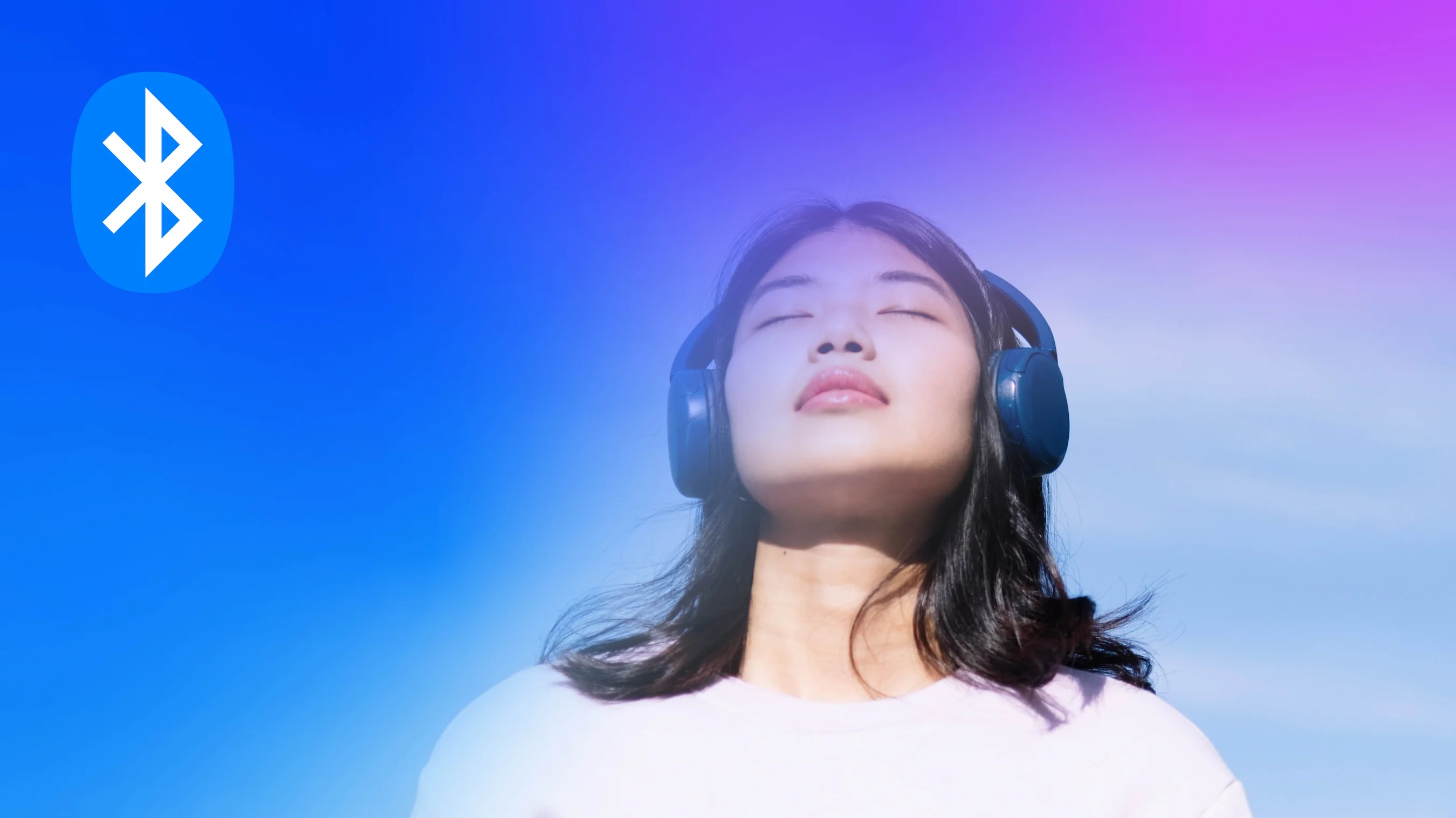Bluetooth blue sky girl
