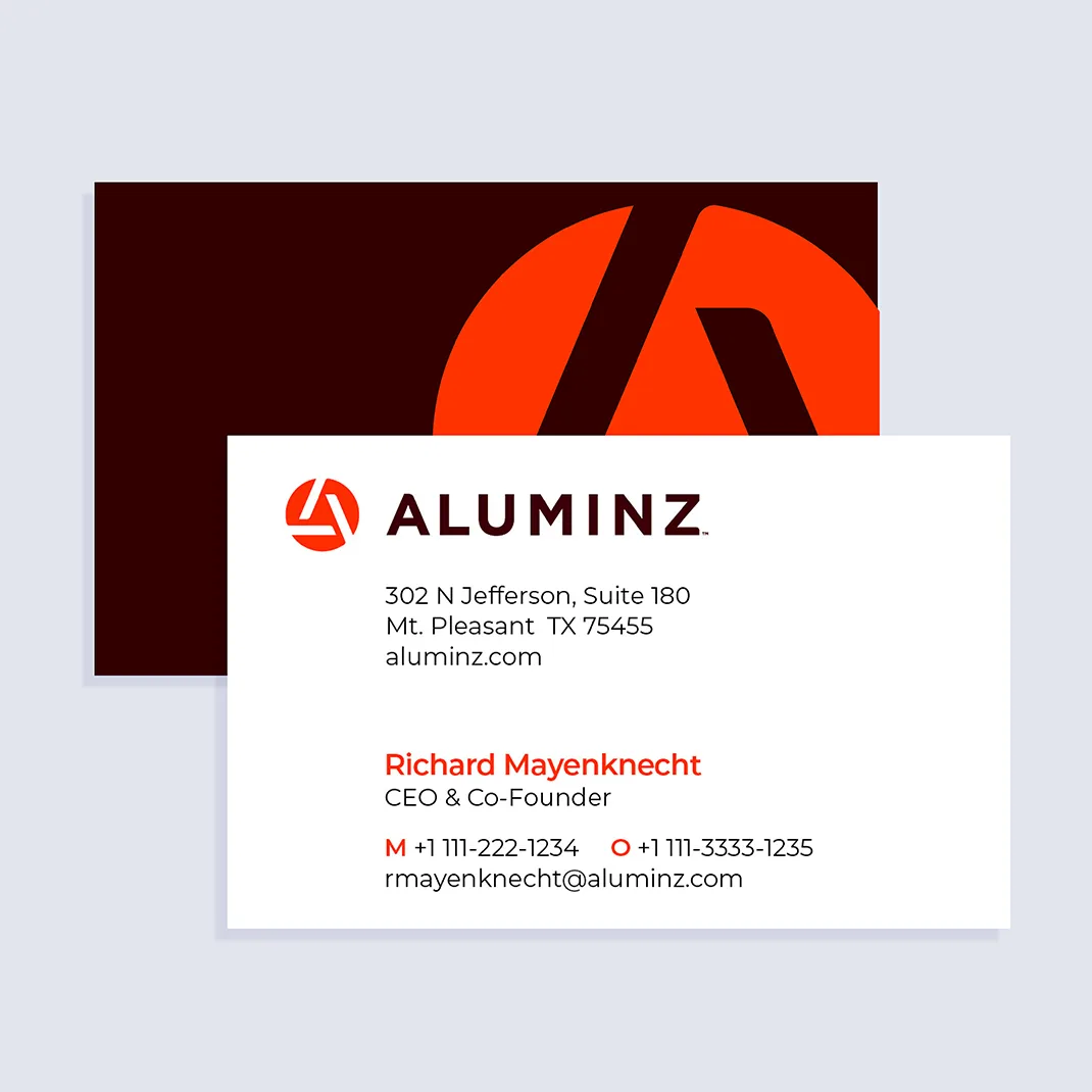 Aluminz business card